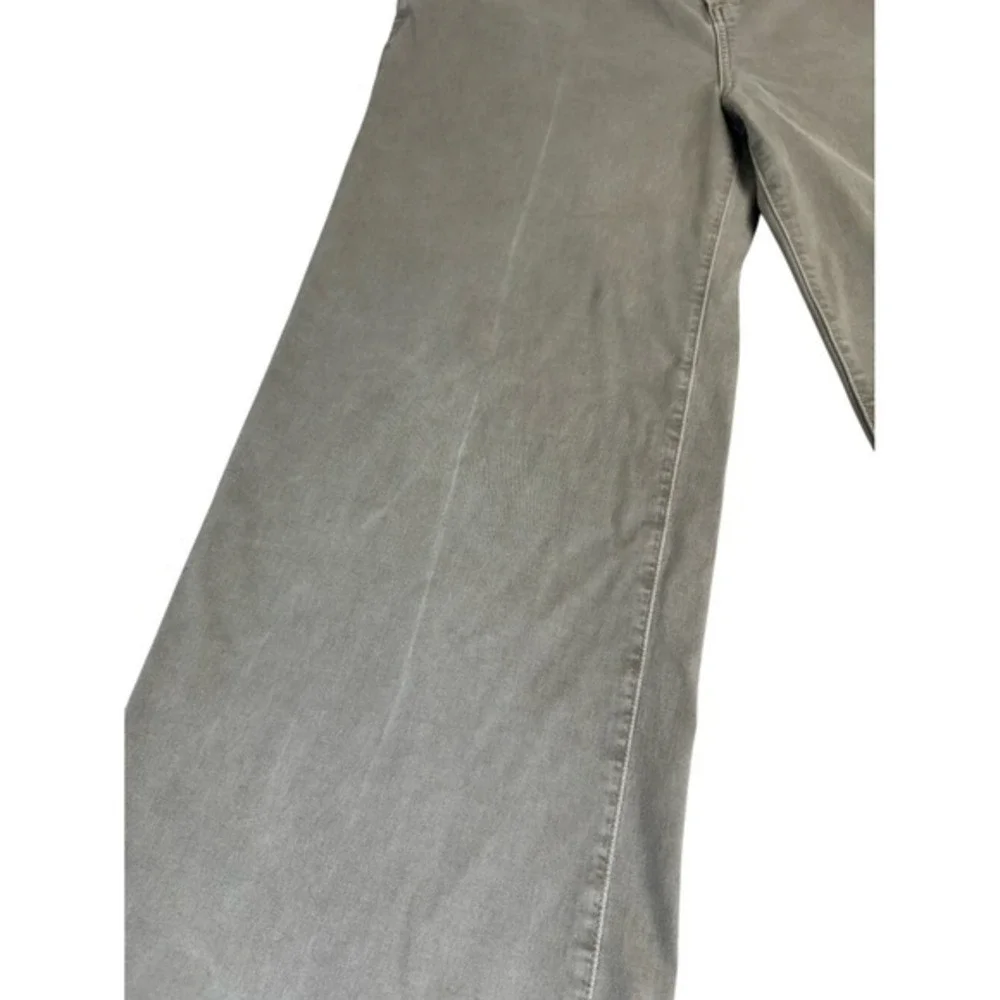 Paige Carly Wide Leg Ankle Jeans Vintage Moss Taupe‎ Size 33 *No Drawstring